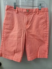 Vineyard Vines Youth Girls Size 16 Chino Shorts Salmon Pink, Pockets, GUC