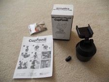 WeatherTech CupFone Car Cup Holder Phone Mount Adjustable Base Black 81CF04