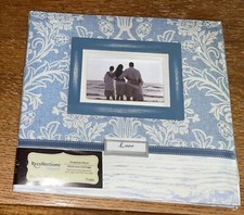 New Recollections Wood Frame Memory Scrapbook Album Photo Book 12x12 Flowers