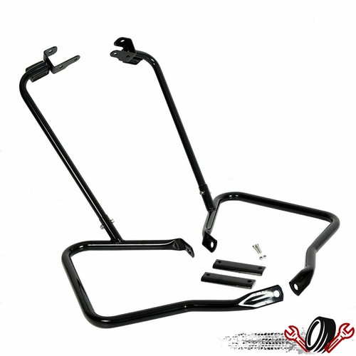 Saddlebag Bracket Saddle Bags Guard Crash Bar For Harley Street Road Glide 14-26