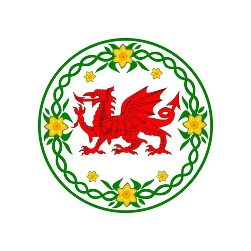 Wales Dragon iron on Transfer