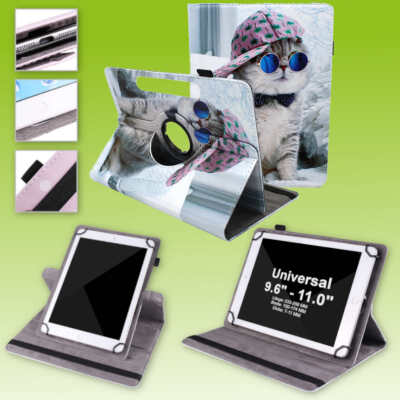 Für Huawei MatePad T10 / T10s 360 Grad Motiv 9 Tablet Tasche Kunst Leder Etuis