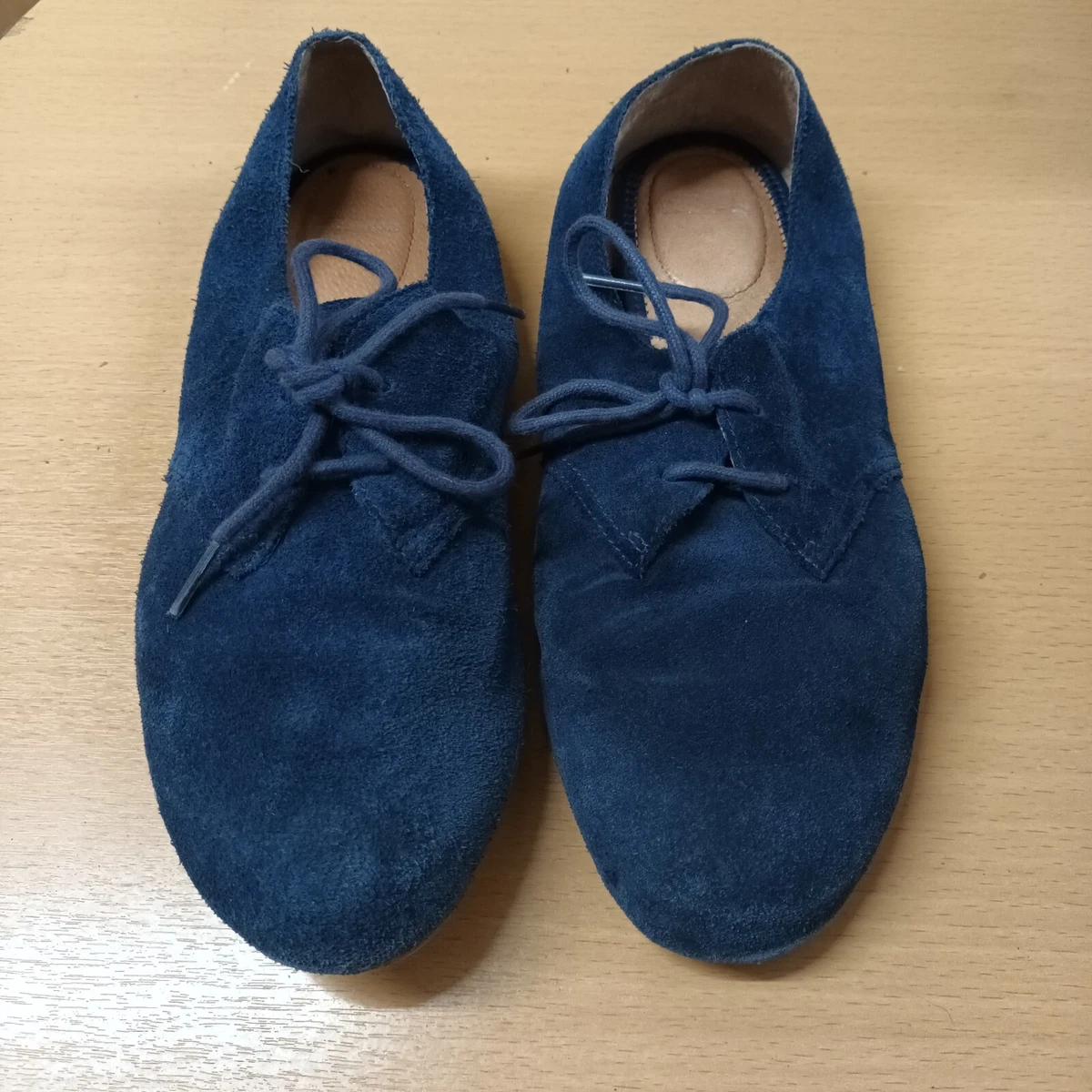 Clarks Royal Blue Comfortable Eveyday Suede Lace Up Shoes