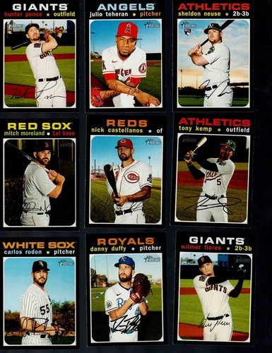 2020 TOPPS HERITAGE BASEBALL  501-725 + iNSERT Buy MORE SAVE MORE