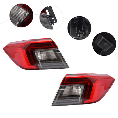 1Pair Tail Lights Fit 2022 Honda Civic Sedan with Turn Signal Rear Parking Light