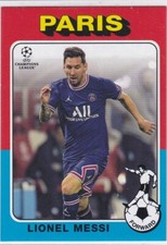 LIONEL MESSI 2021 Topps UCL Collection Card UEFA Soccer RARE 1975 VINTAGE DESIGN