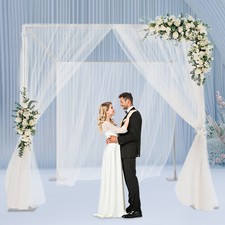 Adjustable 4 Post Hardware Kit, Outdoor Wedding Party Stand, Backdrop Stand
