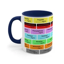 Anesthesia Mug Drug Label Anesthetic Mug Gift For Doctor Mug For Nurse Anaesthes