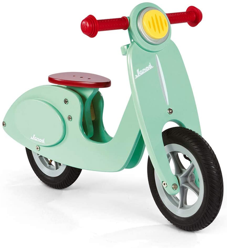 Janod- Bici Senza Pedali in Legno Scooter, Look Vintage, Verde (Menta) |  eBay