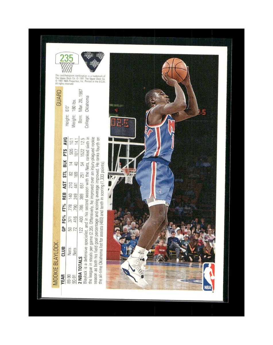 1991-92 Upper Deck New Jersey Nets Basketball Card #235