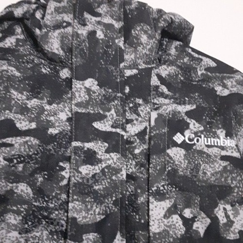 Columbia Kids Camo Hoodie Blacko Omni Heat Insulated Outdoor Ski Hiking Camp S - Picture 3 of 20