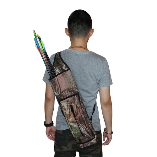 Archery Arrow Quiver Shoulder Back Bag Arrow Holder for Outdoor Bow Hunting - Picture 9 of 15