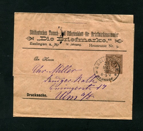 Württ. 1898, Private Ga Strip "Esslingen" (#5006)