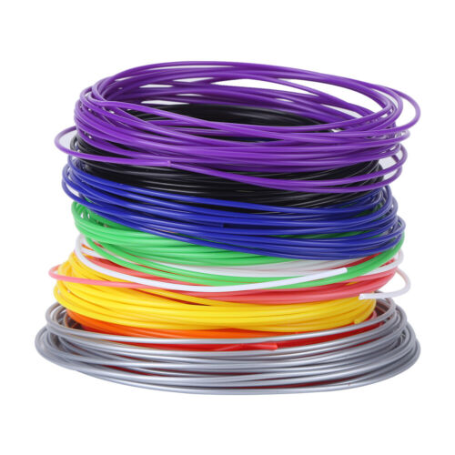 Recharges de filament 10 couleurs 1,75 mm stylo PCL recharges de filament pour tête d'impression de l'imprimante - Photo 1/9