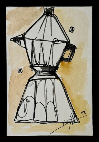 ORIGINAL PAINTING INK/WATERCOLOR ON CANSON PAPER 4”x6”CUBAN ART By LISA. - Picture 2 of 4