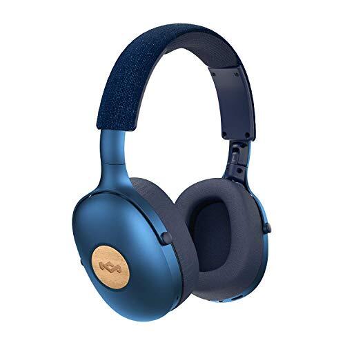 House Of Marley Positive Vibration Xl Denim Over-Ear Headphones NUOVO