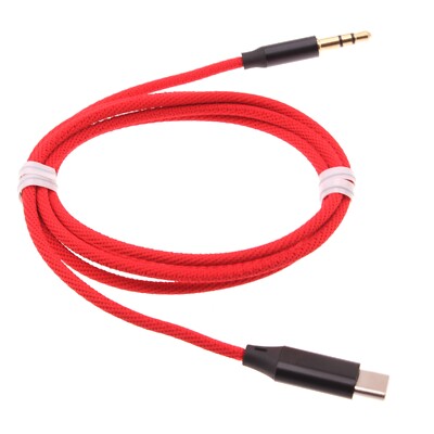 For Galaxy Z Fold/3/4/5 USB-C to 3.5mm Aux Cable Audio Cord Car Stereo Aux-in