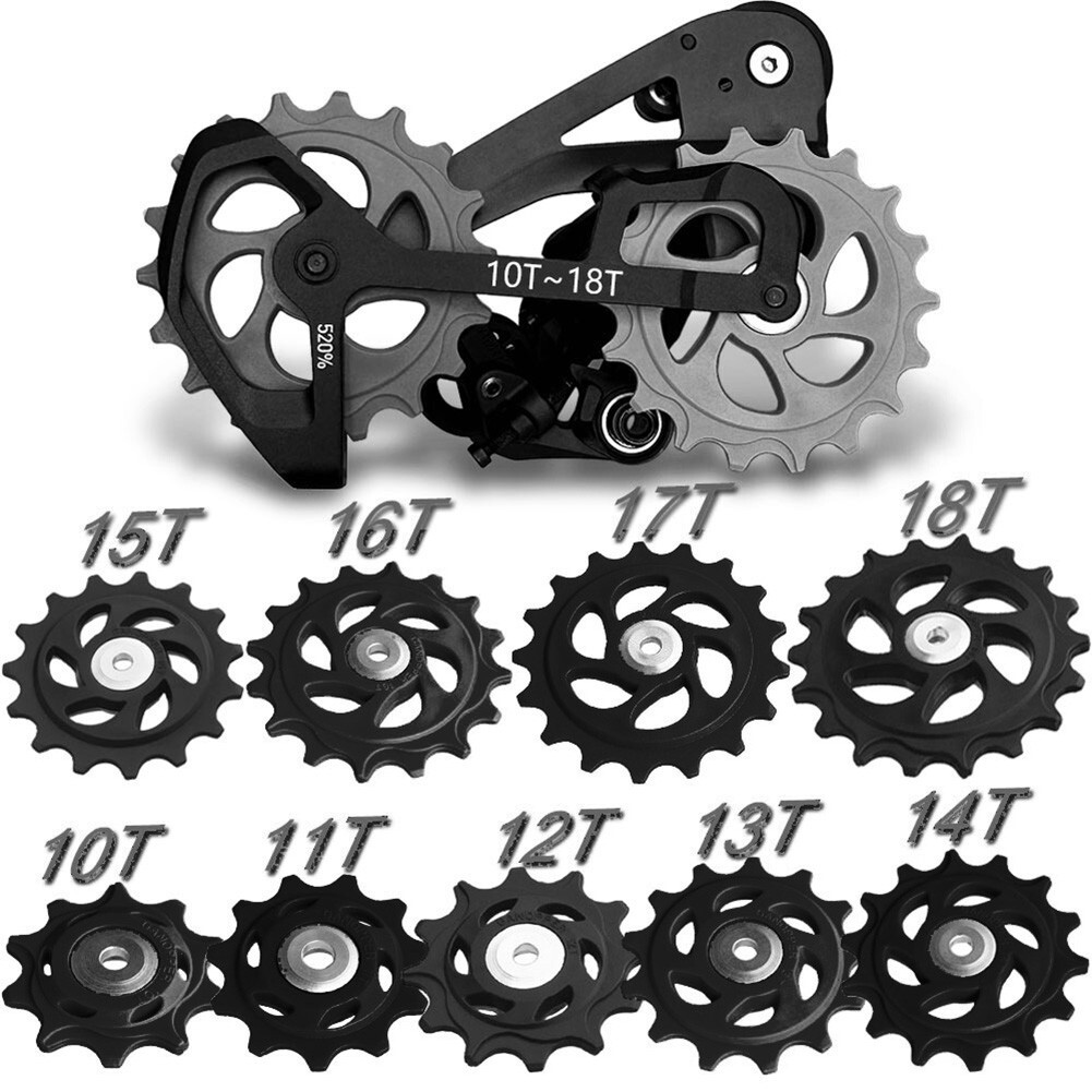 Bicycle Performance Upgrade Adjustable Size Rear Mech Derailleur