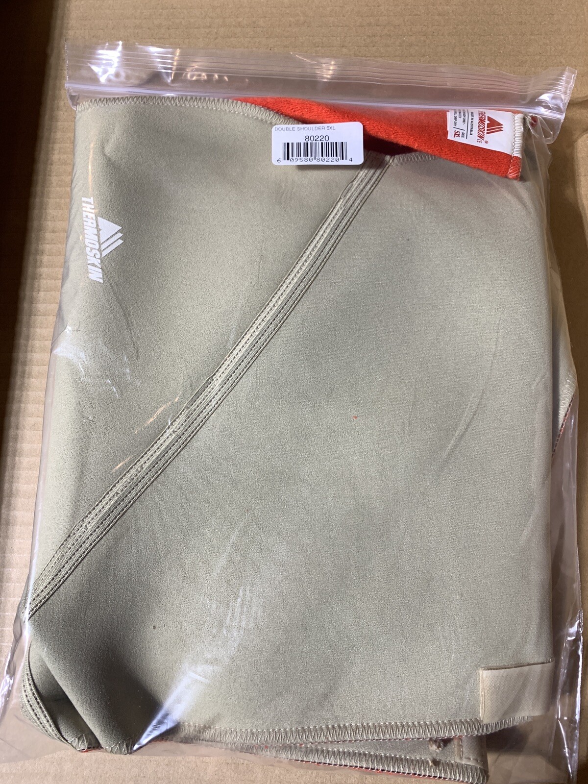 SwedeO Thermoskin Sports Double Shoulder Support Sz 5XL Beige New
