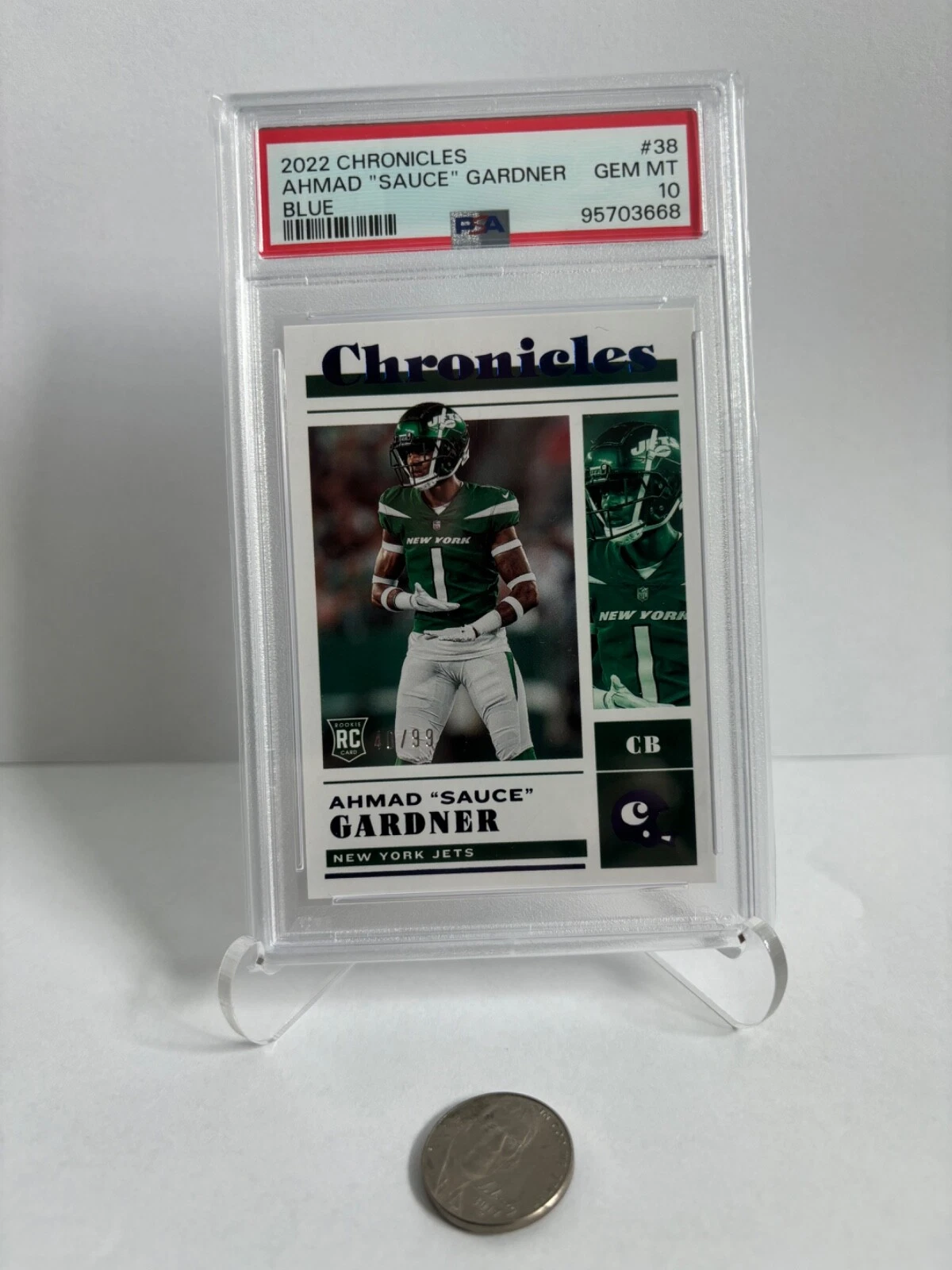 Sauce Gardner Panini Chronicles #38 Blue