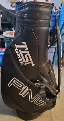 Ping i3 TiST Golf Tour Leather Staff Bag 6-Way Divider Black W