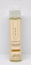 Pure Romance Water-Based Lubricant Feel Alive Creme Brulee 1 Fl oz New Sealed
