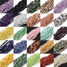 5 Strands Natural Gemstone Irregular Oval Bead Strands About 5~10x6~7x3~7mm 15"