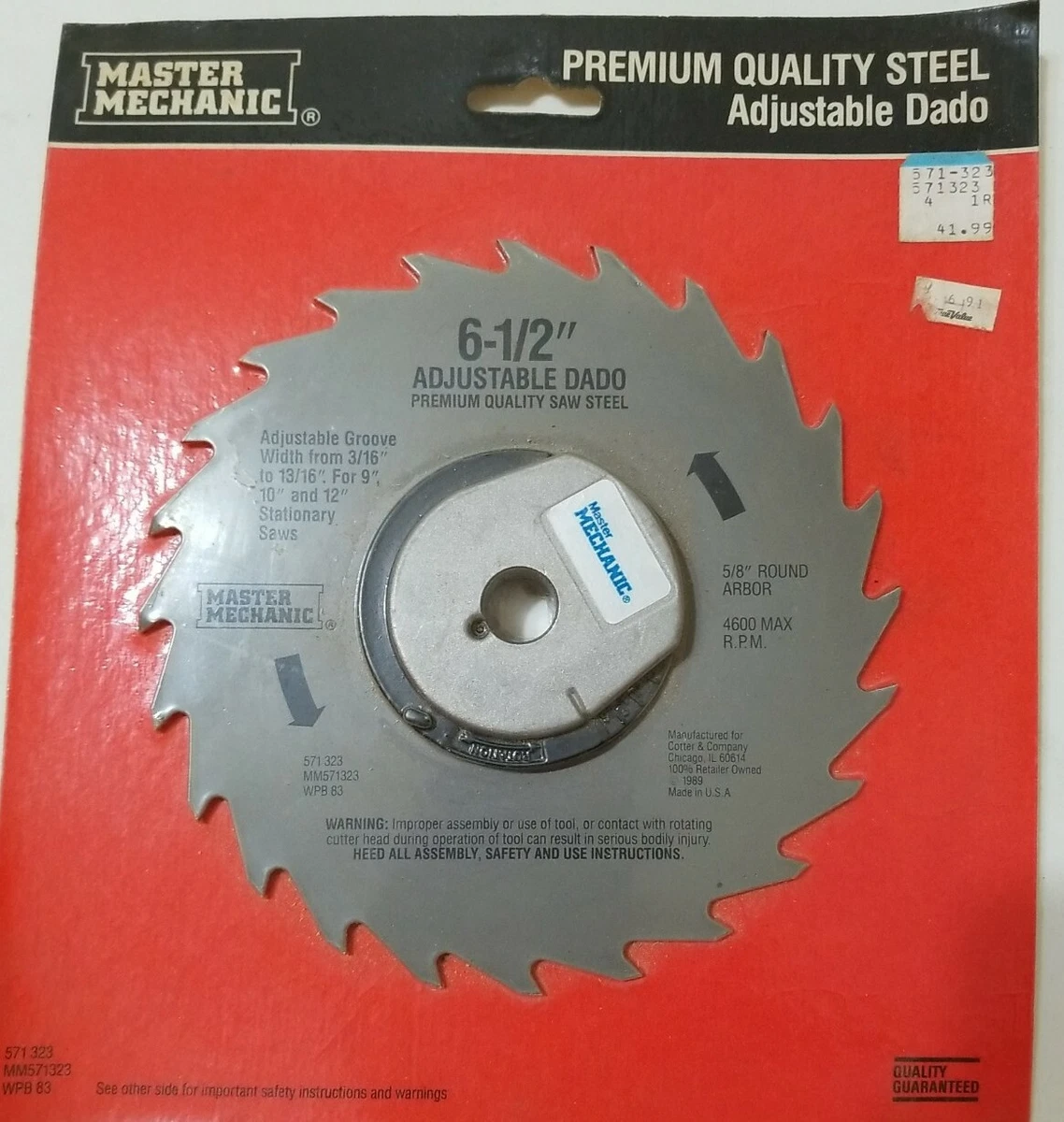 New Vintage Master Mechanic 6 1 2