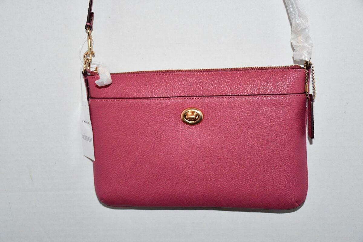 polly pebble leather crossbody bag coach