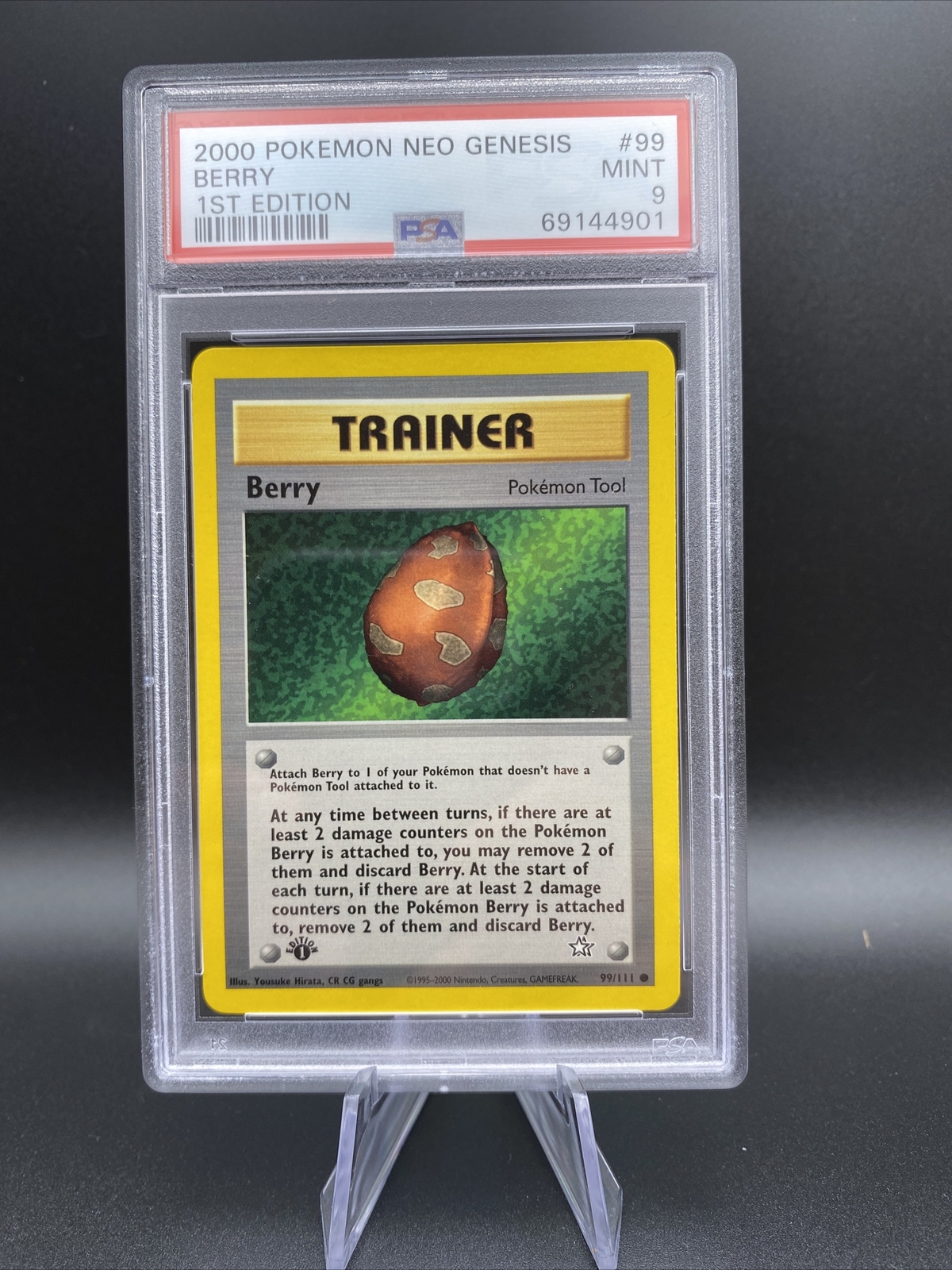 2000 Pokemon Neo Genesis 1st Edition Berry 99/111 PSA 9 MINT