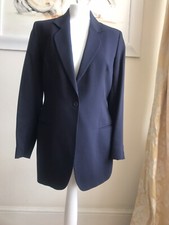 Paul Costelloe Wool Jacket Navy Pinstriped