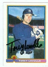 Torey Lovullo autographed baseball card (New York Yankees) 1991 Bowman #175