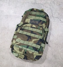 Camelbak HAWG Maximum Gear Hydration Pack Backpack M81 Woodland Camo — Read Desc