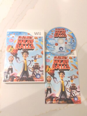 Cloudy with a Chance of Meatballs Nintendo Wii 2009 Complete With French Manual 