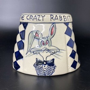 Vintage 1940s Ashtray The Crazy Rabbit Bar Copacabana Rio de Janeiro Brazil