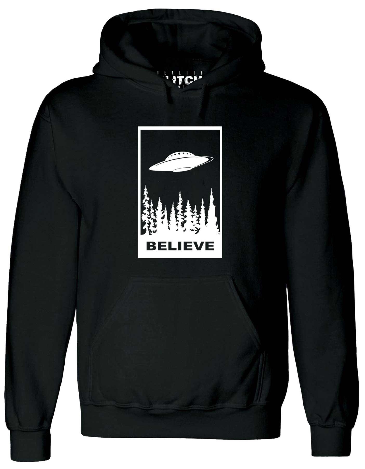 Believe in UFOs Hombres Sudadera con Capucha Secuestro Divertido Nave Espacial 51 Área Divertida Conspiración