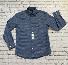 NWT Stafford Blue Long Sleeve Dress Shirt Men s Size M 15-15.5 34-35 MSRP 60