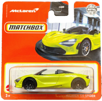 Matchbox McLAREN 720 Spider 03/100 2023 HFR66 1:64 Modellauto Cabrio Grün OVP