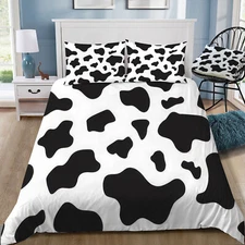 Cowhide Print Doona / Duvet Cover and 2 Pillow Slips