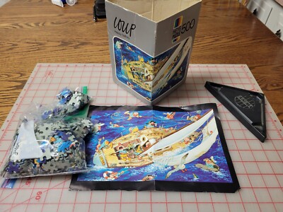 vintage Heye 500 Pièce Puzzle. « Loup » Ski heureux. Vers 1974