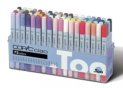 GENUINE Too Copic Ciao Markers Sketch 72 (72 Colors Set A) From JAPAN