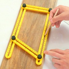 Multifunktionaler Messwinkel Mess-Lineal Ma&szlig;stab Winkelmesser Lehre Schmiege