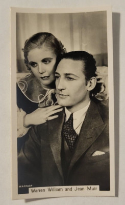 1937 Sinclair Film Stars Series 2 #65 Warren William & Jean Muir (B)