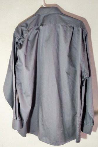 Van Heusen Men's Size 34/35 17 Gray/Silver Dress Shirt. NWOT. Long Sleeve. - Picture 4 of 5
