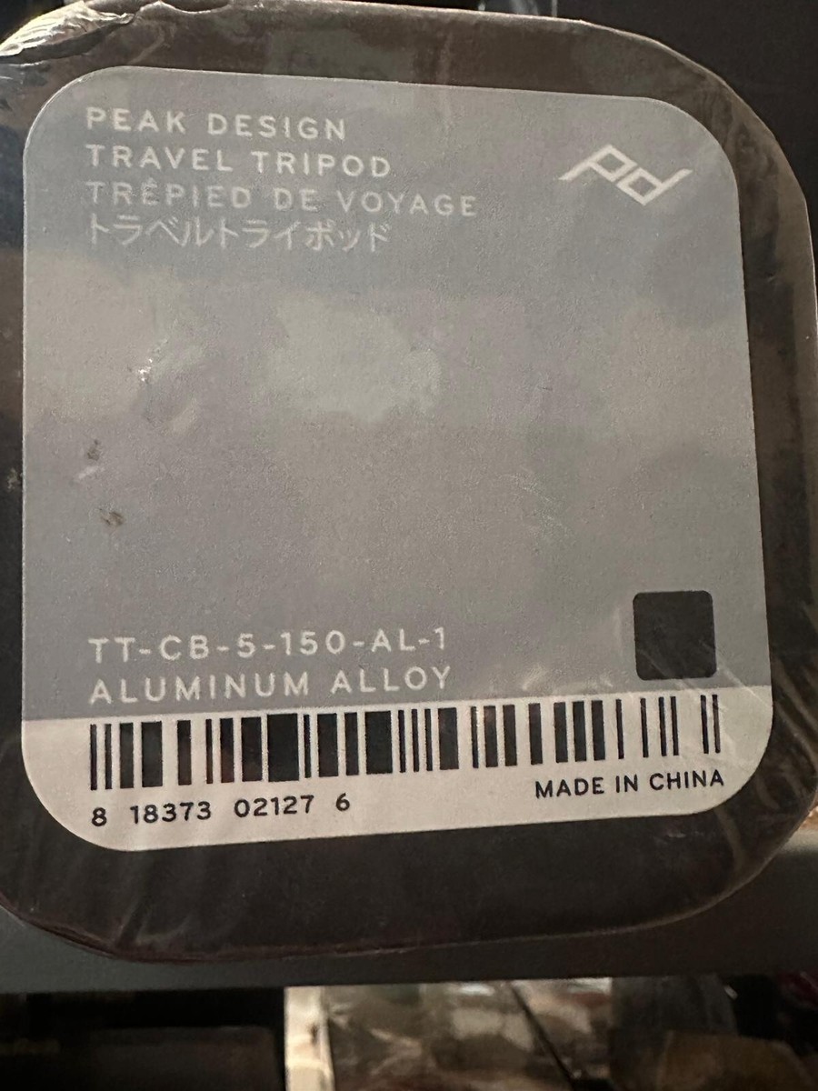 Peak Design TT-CB-5-150-AL-1 Travel Tripod - Black for sale Peak Design TT-CB-5-150-AL-1 Travel Tripod - Black for sale