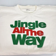 VINTAGE JINGLE ALL THE WAY CHRISTMAS MOVIE PROMO T SHIRT SIZE LARGE RARE 1996