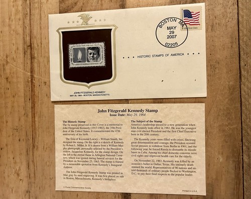 Historia Postal de Estados Unidos Cubierta Presidencial John F Kennedy JFK 2007 Boston MA - Imagen 3 de 4