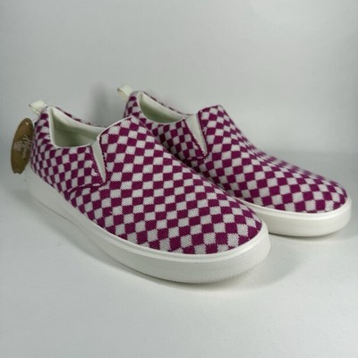 Woolloomooloo Size 40 W 9.5 - 10 Pink Check Byron Merino Hoffman Slip On Shoe