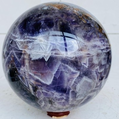 Natural Dream Amethyst Quartz Crystal Sphere Ball Healing 3980g