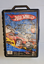Hot Wheels 48 Car Carrying Case Black Storage Portable Vehicle 2010 Made in USA